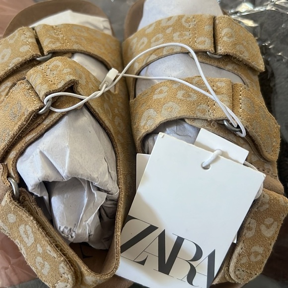 ZARA • Kids Cheetah Leopard Animal Print Sandals Shoes - Picture 6 of 6